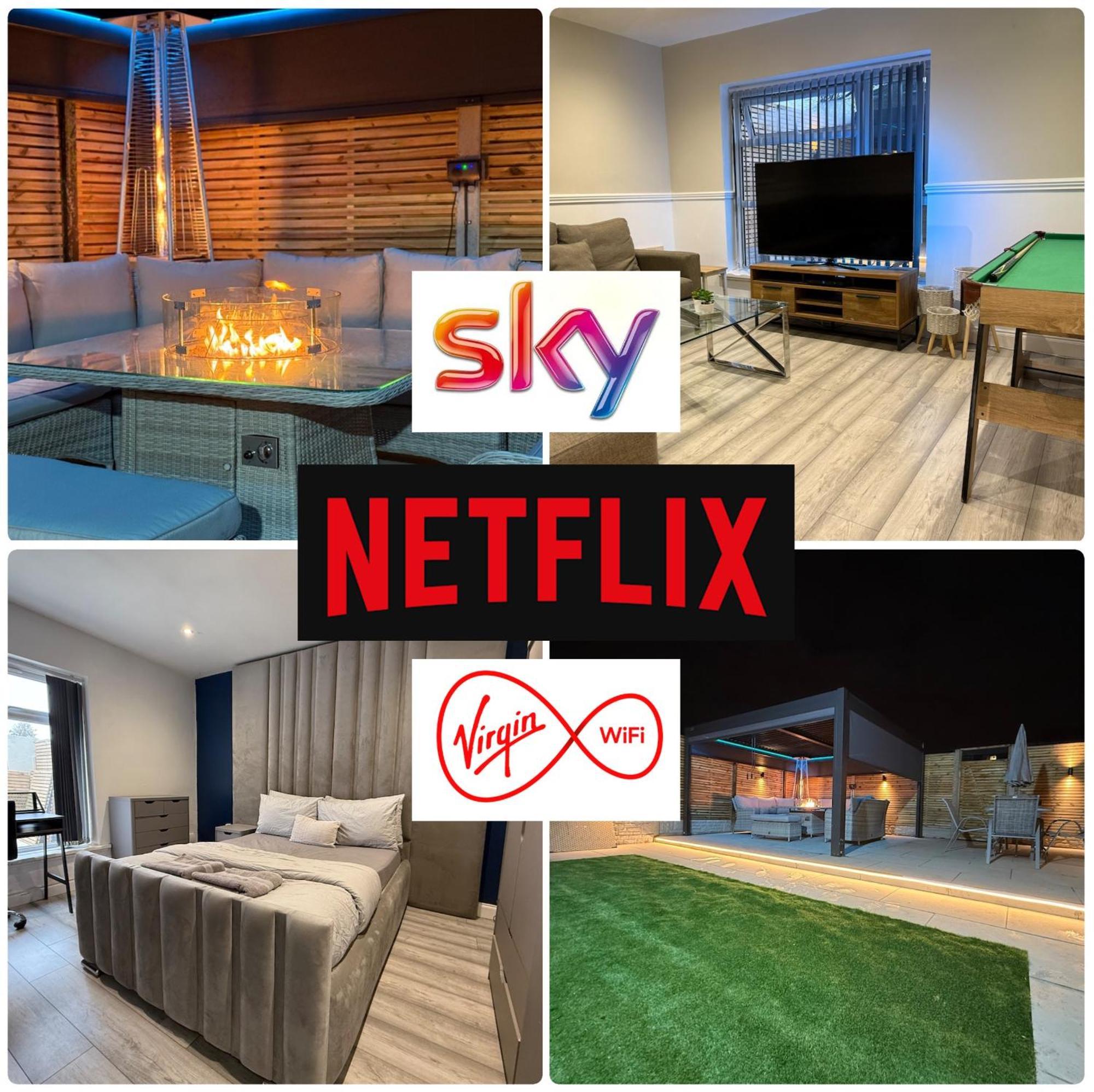5 Bed Town House Within City Centre And Sleeps Up To 11 With Sky And Netflix Бірмінгем Екстер'єр фото